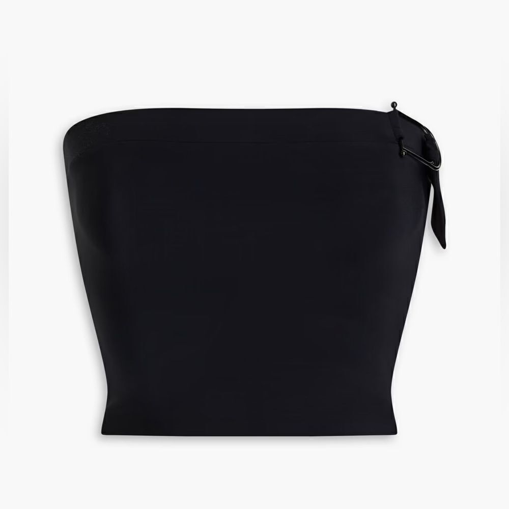 Christopher Esber NWT Strapless Buckle Bust Top Black 2